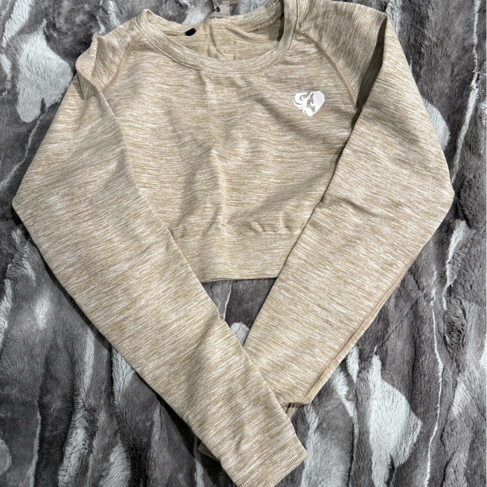 Women's Beige Crop Top